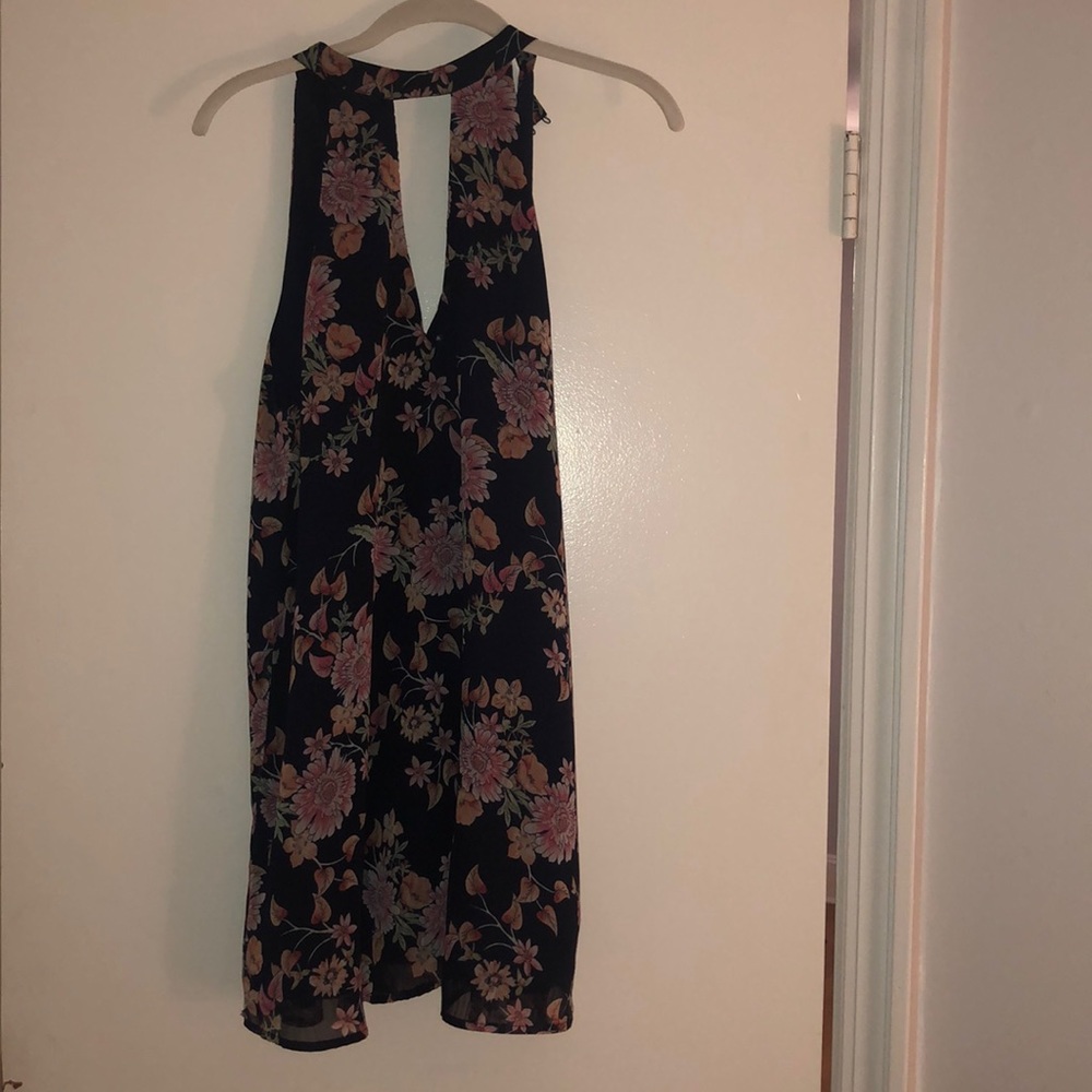 Floral print high neck dress forever 21
